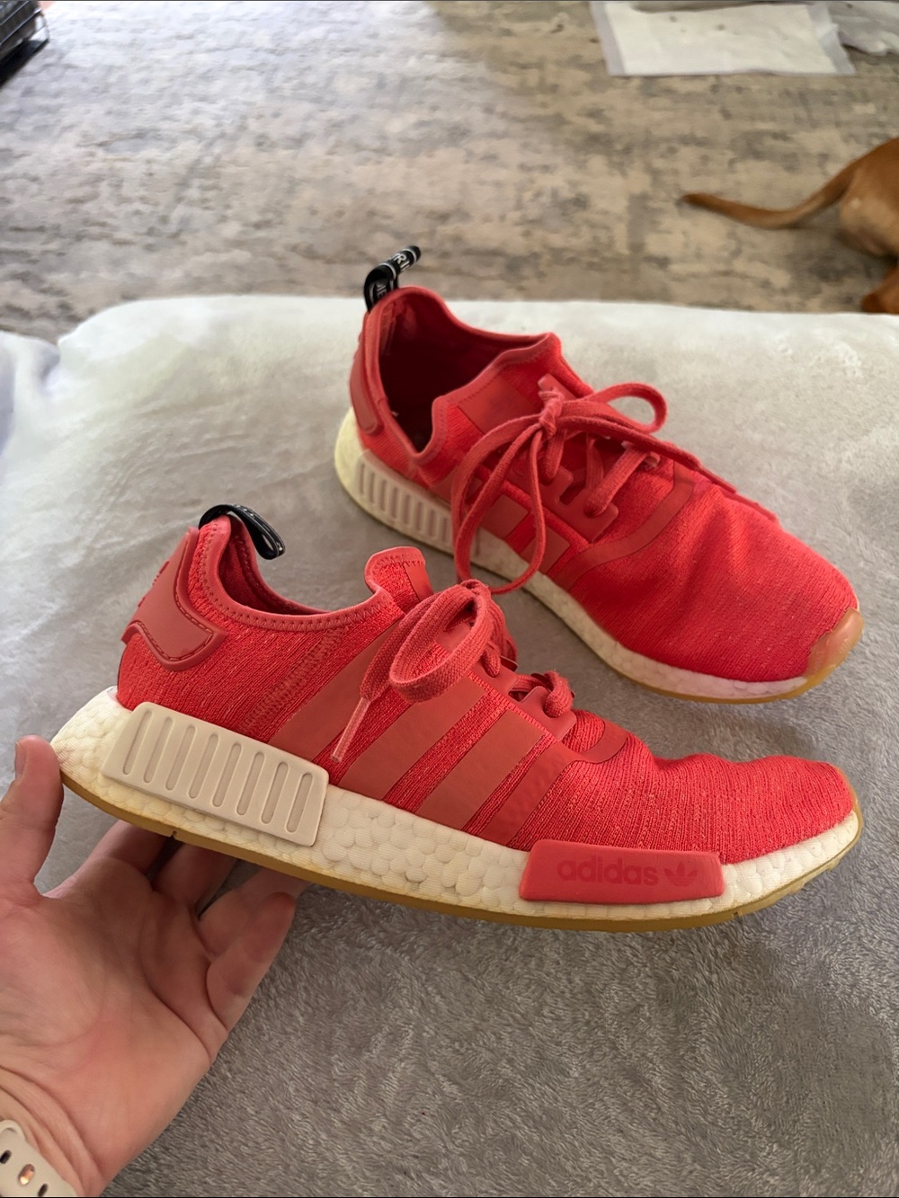 Adidas Red Knit NMD Casual Sneakers